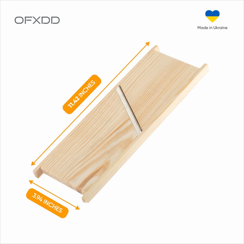OFXDD Large Wooden Hand Shredder - Korean Carrot Grater - Graters for Shredded Carrots - Kitchen Slicer - Image 2